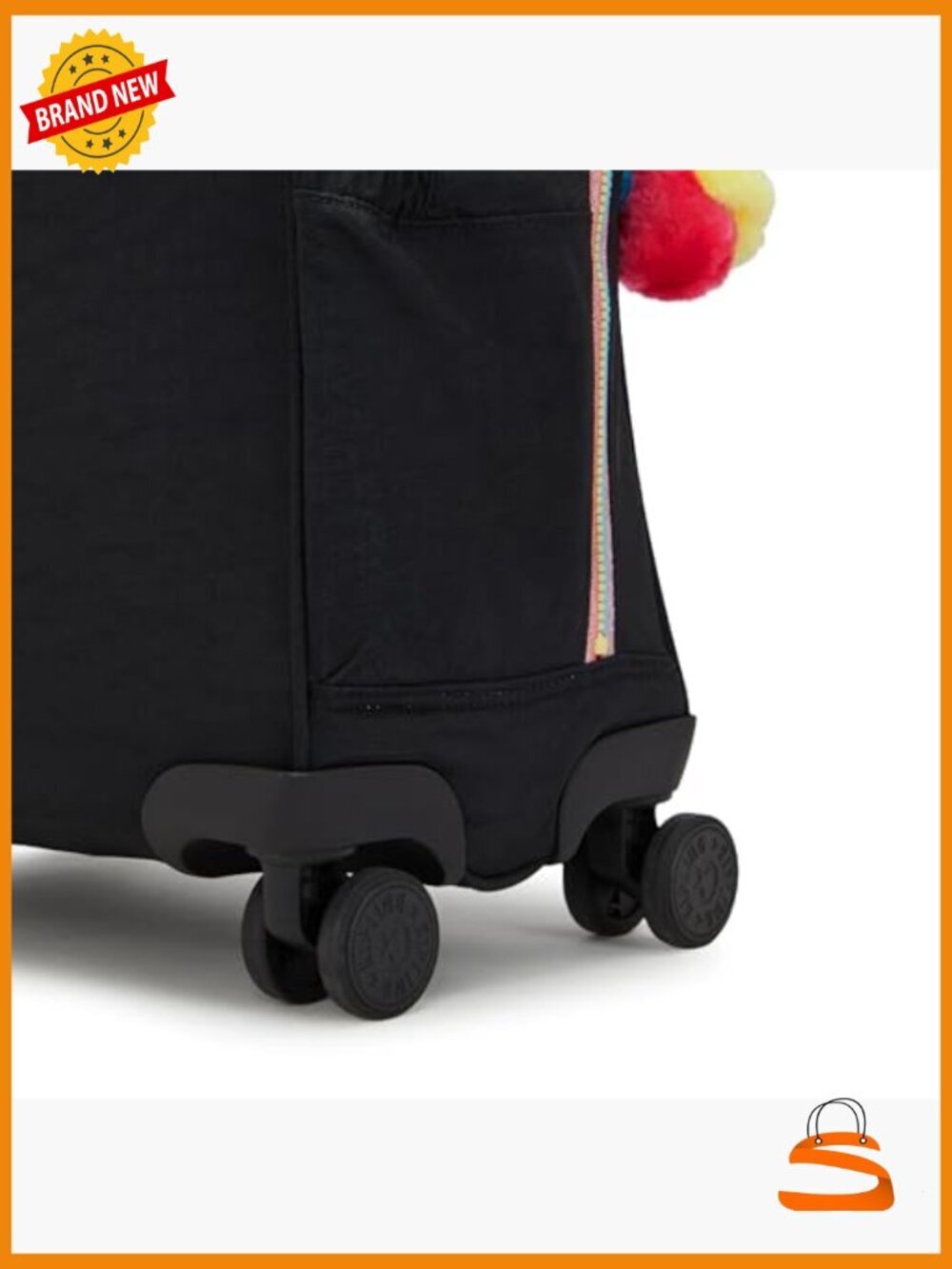 Rolling Backpack with Wheels, Lightweight Nylon, Front-Loading, Multiple - Picture 5 of 5